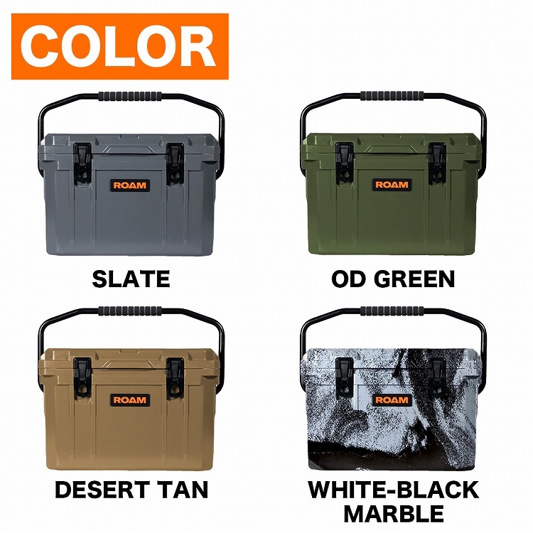 ROAM ADVENTURE CO. RUGGED COOLER 20QT 選べる 4カラー ラギットクーラー 20クォート 約18.9リットル ローム  アドベンチャー【在庫処分特価】